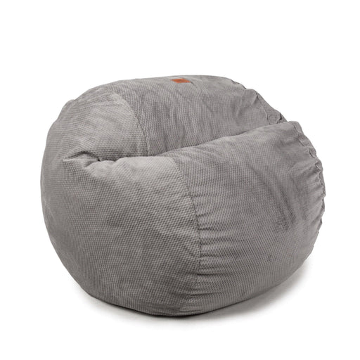 CordaRoy's Full Chenille bean bag chair in Charcoal - Haley Furniture & Appliance Texas