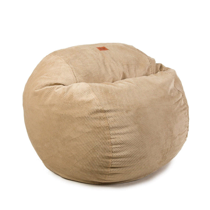 CordaRoy's Full Chenille bean bag chair in Tan - Haley Furniture & Appliance Texas
