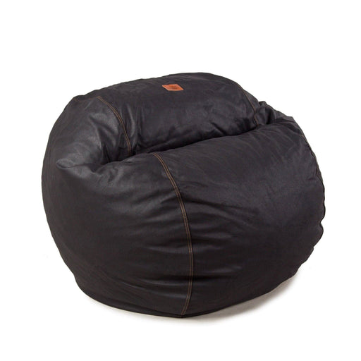 CordaRoy's Full Faux Leather bean bag chair in Black - Haley Furniture & Appliance Texas