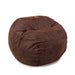 CordaRoy's Full Faux Leather bean bag chair in Coffee - Haley Furniture & Appliance Texas