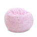 CordaRoy's Full Faux Fur bean bag chair in Pink - Haley Furniture & Appliance Texas