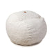 CordaRoy's Full Faux Fur bean bag chair in White - Haley Furniture & Appliance Texas