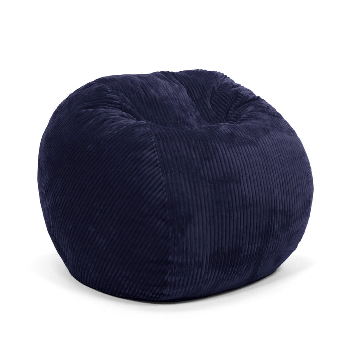 CordaRoy's Full Plush Corduroy bean bag chair in Indigo - Haley Furniture & Appliance Texas
