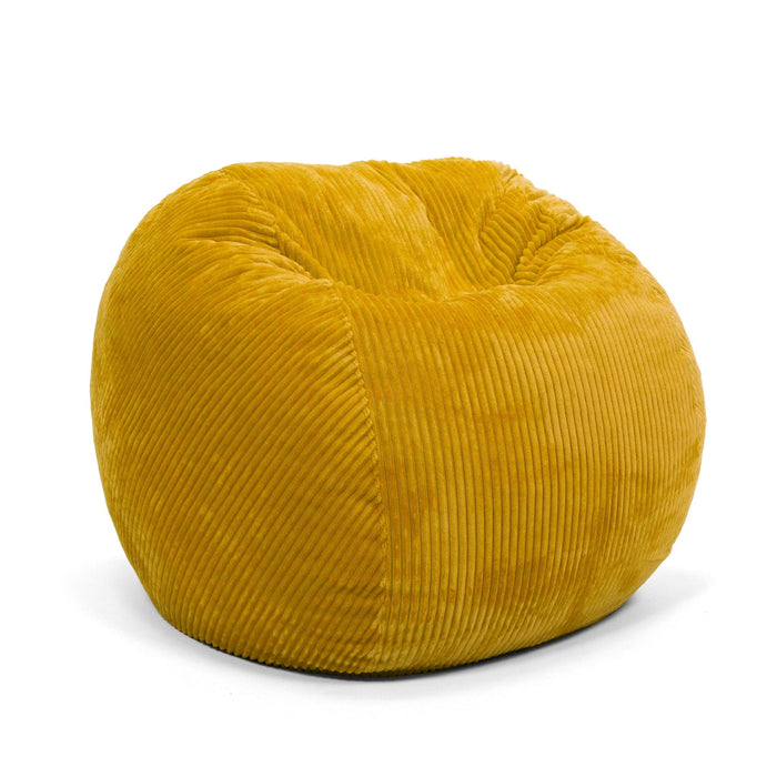 CordaRoy's Full Plush Corduroy bean bag chair in Saffron - Haley Furniture & Appliance Texas