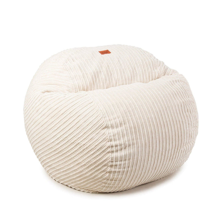 CordaRoy's Full Terry Corduroy bean bag chair in Ecru - Haley Furniture & Appliance Texas