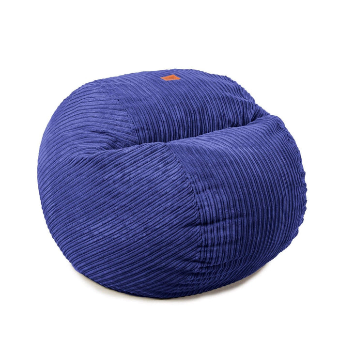CordaRoy's Full Terry Corduroy bean bag chair in Navy - Haley Furniture & Appliance Texas