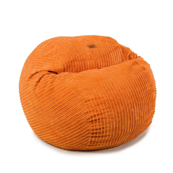 CordaRoy's Full Terry Corduroy bean bag chair in Orange - Haley Furniture & Appliance Texas