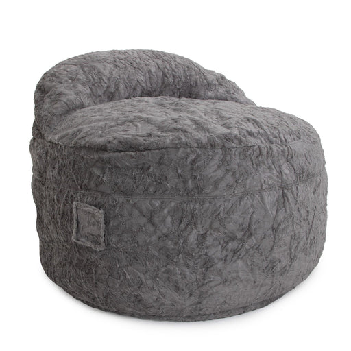 CordaRoy's Adult Bean Bag Chair  - Full - NEST Faux Fur bean bag chair in Gray - Haley Furniture & Appliance Texas