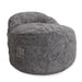CordaRoy's Adult Bean Bag Chair  - Full - NEST Faux Fur bean bag chair in Gray - Haley Furniture & Appliance Texas