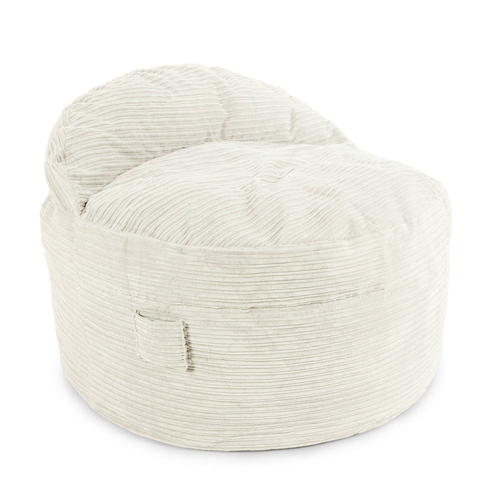 CordaRoy's Full NEST Terry Corduroy bean bag chair in Ecru - Haley Furniture & Appliance Texas