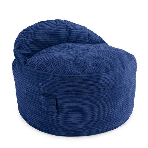 CordaRoy's Full NEST Terry Corduroy bean bag chair in Navy - Haley Furniture & Appliance Texas