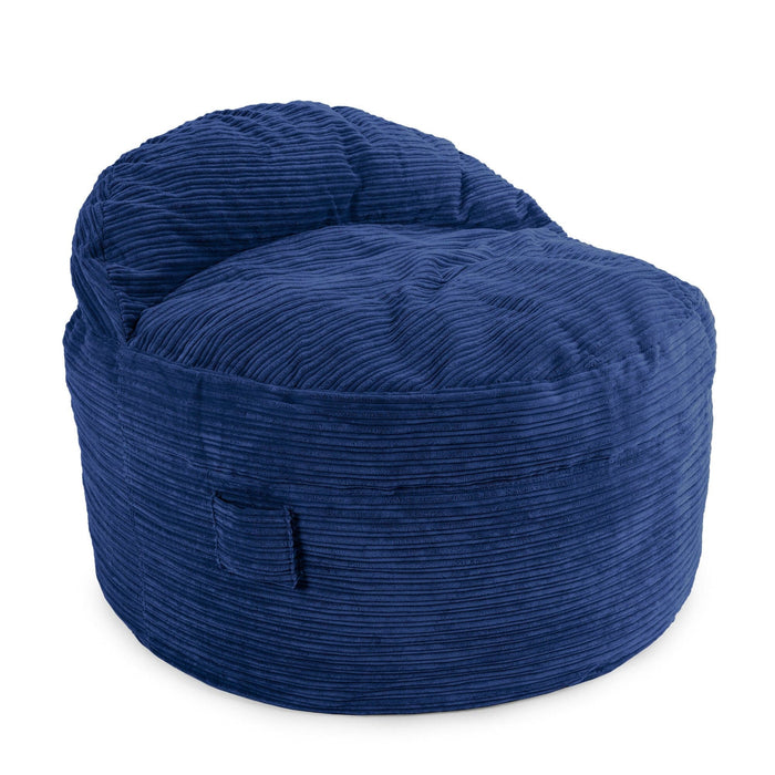 CordaRoy's Full NEST Terry Corduroy bean bag chair in Navy - Haley Furniture & Appliance Texas