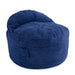 CordaRoy's Full NEST Terry Corduroy bean bag chair in Navy - Haley Furniture & Appliance Texas