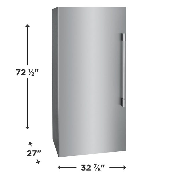 19 CF Upright All-Freezer Smudge Proof SS