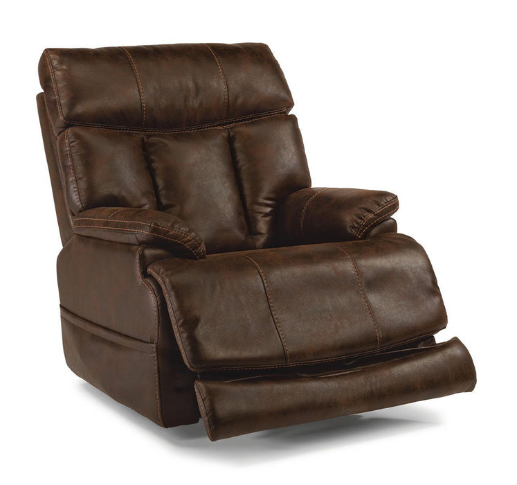 Flexsteel Clive Power Lift Recliner with Power Headrest and Lumbar