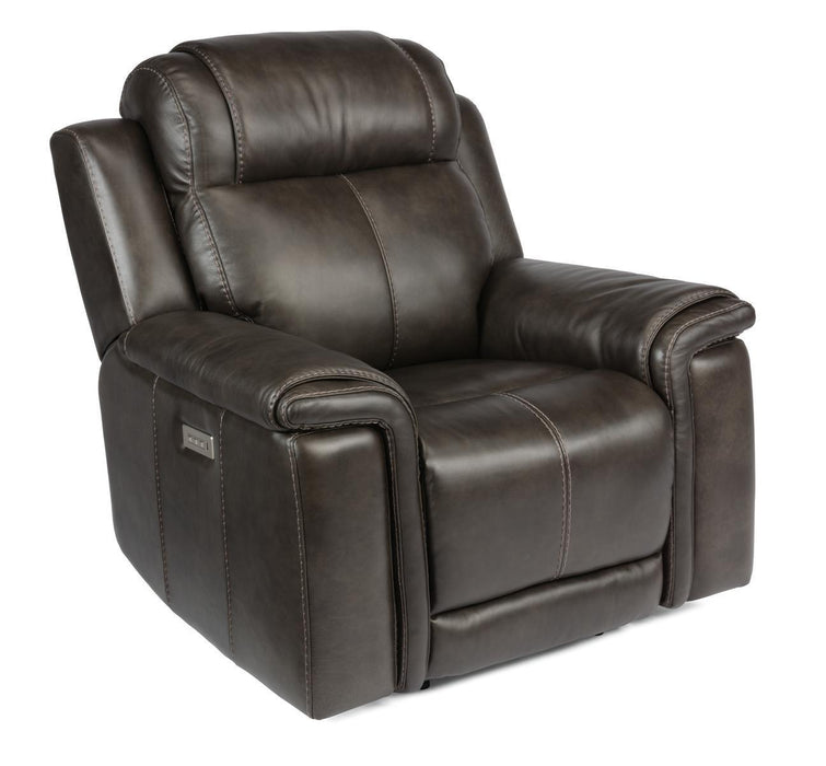 Flexsteel Latitudes Kingsley Leather Power Recliner w/Power Headrest