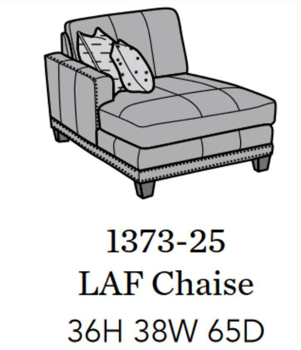 Flexsteel Latitudes Port Royal Leather LAF Chaise image