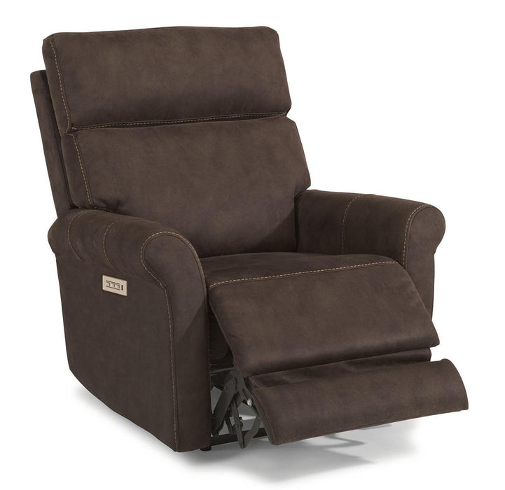 Flexsteel Owen Power Recliner with Power Headrest and Lumbar image