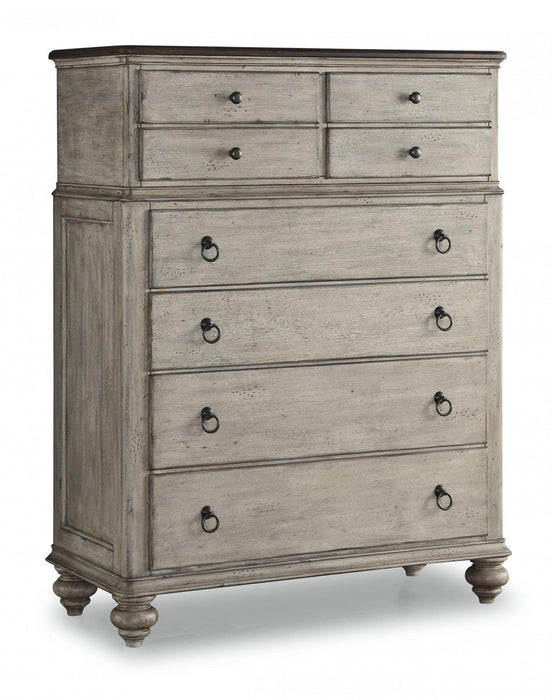 Flexsteel Wynwood Plymouth Drawer Chest in Whitewash Wood image