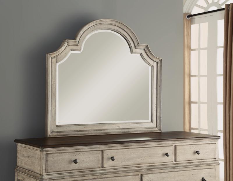 Flexsteel Wynwood Plymouth Mirror in Whitewash Wood