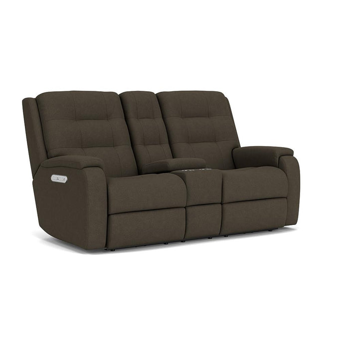 Arlo 2810-601H Power Reclining Loveseat with Console & Power Headrests