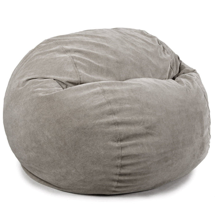 CordaRoy's King Corduroy bean bag chair in Gray - Haley Furniture & Appliance Texas