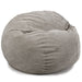 CordaRoy's King Corduroy bean bag chair in Gray - Haley Furniture & Appliance Texas