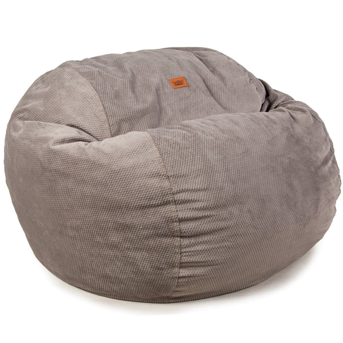 CordaRoy's King Chenille bean bag chair in Charcoal - Haley Furniture & Appliance Texas