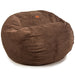 CordaRoy's King Chenille bean bag chair in Espresso - Haley Furniture & Appliance Texas