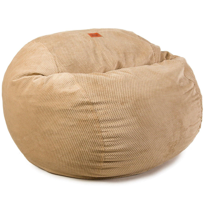 CordaRoy's King Chenille bean bag chair in Tan - Haley Furniture & Appliance Texas