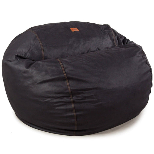 CordaRoy's King Faux Leather bean bag chair in Black - Haley Furniture & Appliance Texas