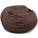 CordaRoy's King Faux Leather bean bag chair in Coffee - Haley Furniture & Appliance Texas