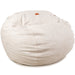 CordaRoy's King Faux Leather bean bag chair in Ivory - Haley Furniture & Appliance Texas