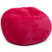 CordaRoy's King Plush Corduroy bean bag chair in Fuchsia - Haley Furniture & Appliance Texas