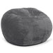 CordaRoy's King Plush Corduroy bean bag chair in Gray - Haley Furniture & Appliance Texas