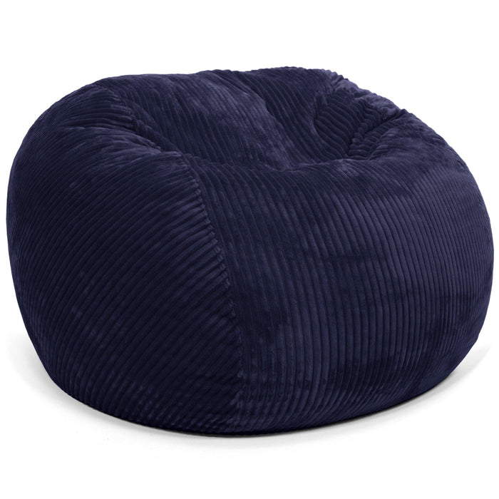 CordaRoy's King Plush Corduroy bean bag chair in Indigo - Haley Furniture & Appliance Texas