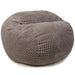 CordaRoy's King Terry Corduroy bean bag chair in Gray - Haley Furniture & Appliance Texas