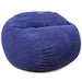 CordaRoy's King Terry Corduroy bean bag chair in Navy - Haley Furniture & Appliance Texas
