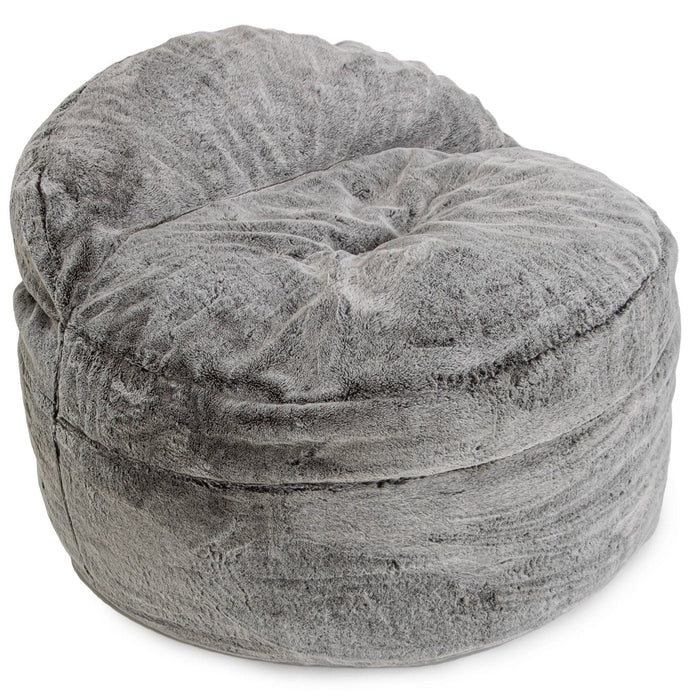CordaRoy's King NEST Chinchilla bean bag chair in Chinchilla - Haley Furniture & Appliance Texas