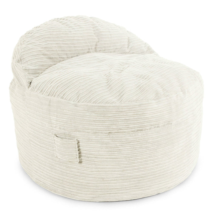 CordaRoy's King NEST Terry Corduroy bean bag chair in Ecru - Haley Furniture & Appliance Texas