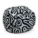 CordaRoy's The Nines Bean Bag bean bag chair in Nines Black and White - Haley Furniture & Appliance Texas