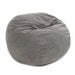 CordaRoy's Queen Corduroy bean bag chair in Gray - Haley Furniture & Appliance Texas