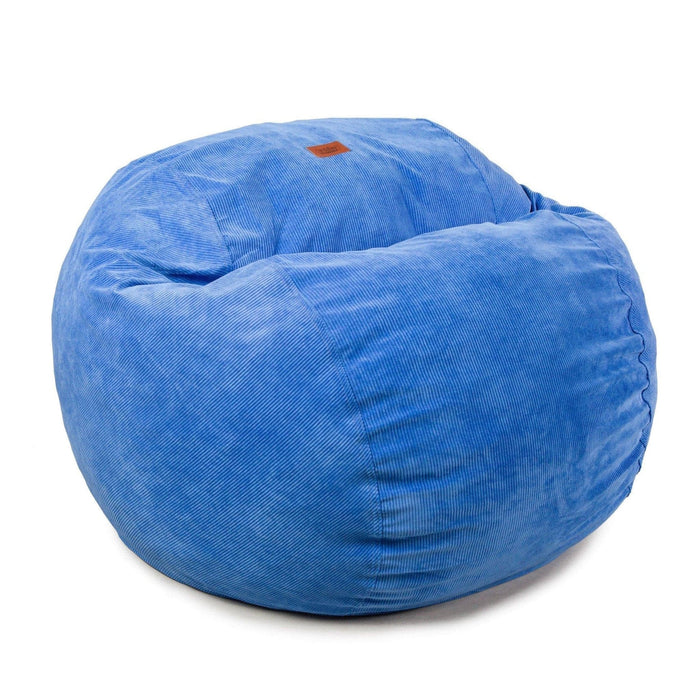 CordaRoy's Queen Corduroy bean bag chair in Royal - Haley Furniture & Appliance Texas