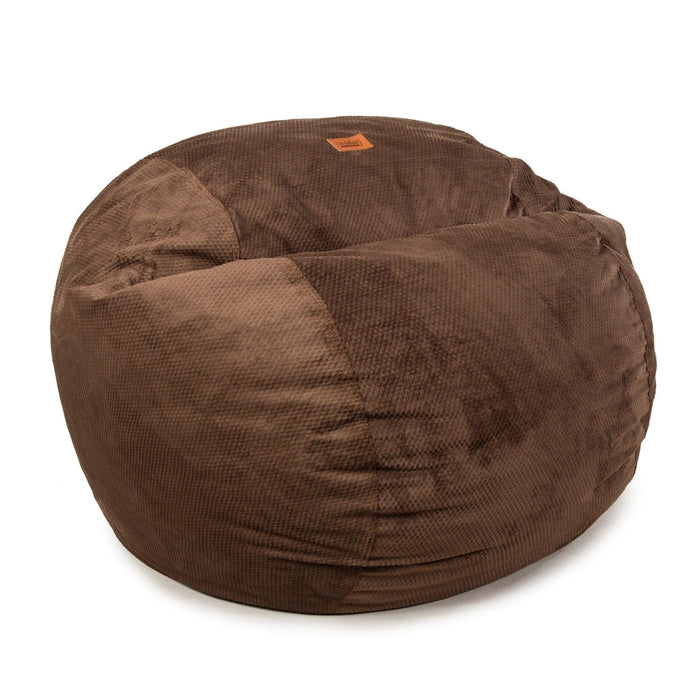 CordaRoy's Queen Chenille bean bag chair in Espresso - Haley Furniture & Appliance Texas