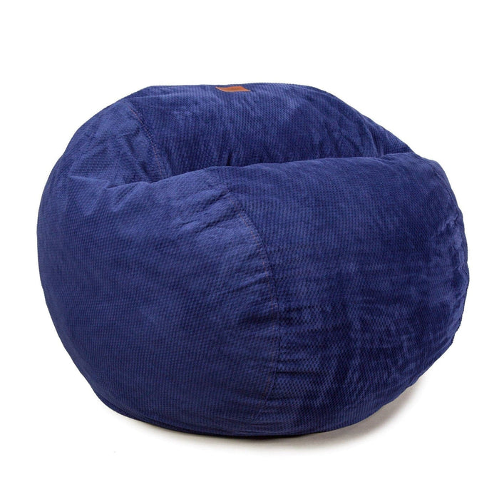 CordaRoy's Queen Chenille bean bag chair in Navy - Haley Furniture & Appliance Texas