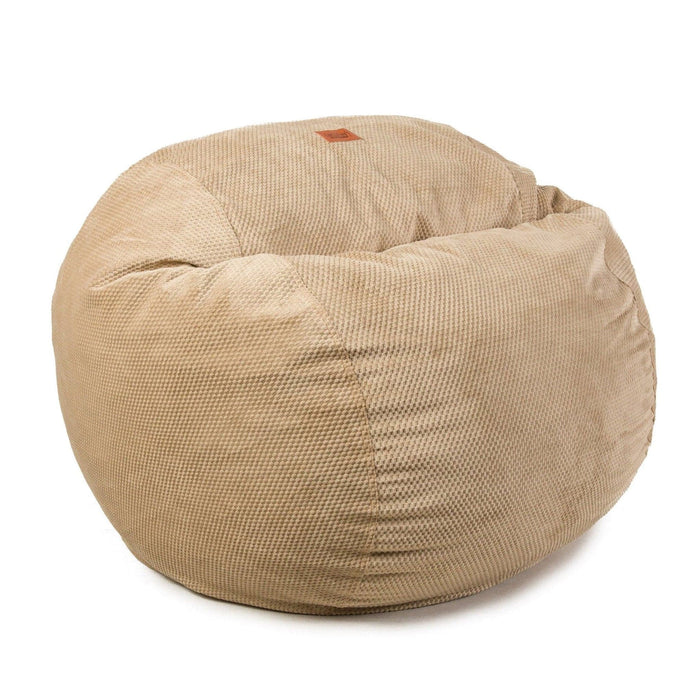 CordaRoy's Queen Chenille bean bag chair in Tan - Haley Furniture & Appliance Texas