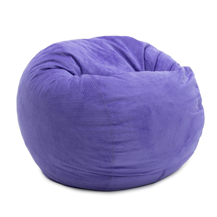 CordaRoy's Queen Chenille bean bag chair in Very Peri - Haley Furniture & Appliance Texas