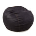 CordaRoy's Queen Faux Leather bean bag chair in Black - Haley Furniture & Appliance Texas