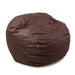 CordaRoy's Queen Faux Leather bean bag chair in Coffee - Haley Furniture & Appliance Texas