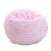 CordaRoy's Queen Faux Fur bean bag chair in Pink - Haley Furniture & Appliance Texas